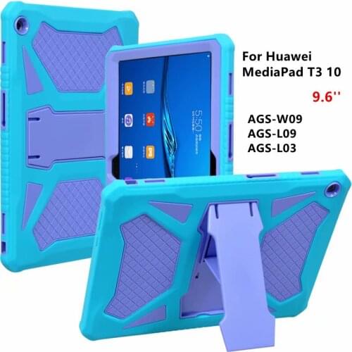 For Huawei MediaPad T3 10 9.6" AGS-W09/L09/L03 Rugged Heavy Duty Cover Shockproof TPU+PC Tablet Shell For Honor Play Pad 2