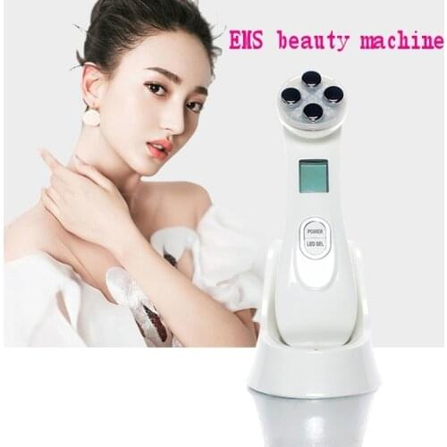 RF EMS LED Photon Therapy Anti Aging Skin Care Facial Cleaning Wrinkle Remover Beauty Instrument