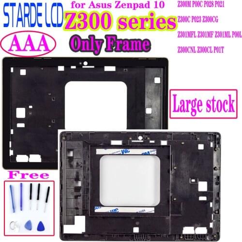 For Asus Zenpad 10 Z300 Z300M P00C P028 Z300C Z300CG P023 Z301MFL Z301MF P00L Z300CNL P01T Frame Bezel Part Not LCD Touch