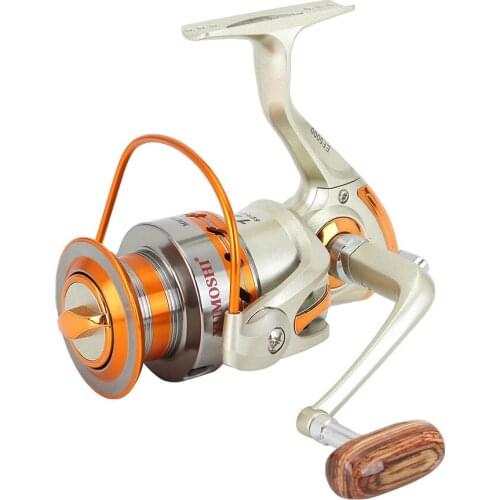 YUMOSHI Distant Wheel Metal Spinning Fishing Reel Upgraded EF1000-9000 Series Fishing Wheel Rotate The Spool Fishing Coil