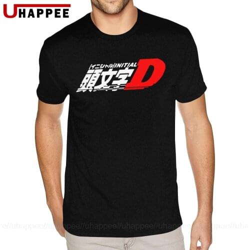 Cute Initial D Anime Manga Drift Race JDM T Shirt for Men 5XL Short Sleeved Red Round Neck Tees
