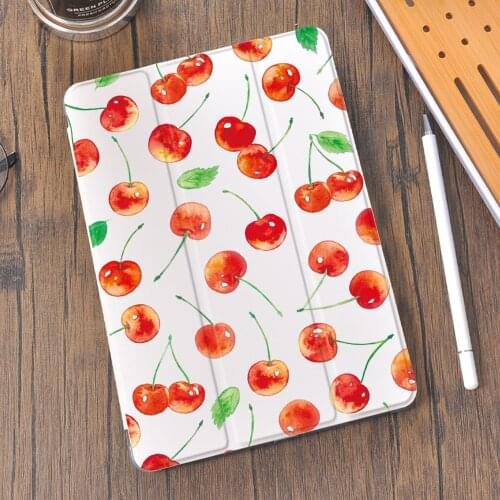 Fresh Fruit Theme for iPad Air 4 Case 12.9 Pro 11 Funda 2020 With Pencil Holder 10.2 8th 7th 9.7 Mini 5 Cover 10.5 Air 1 2 3