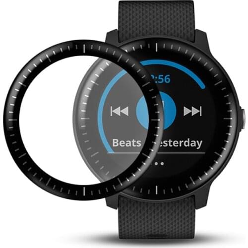 3D Full Edge Soft Protective Film Cover Protection For Garmin vivoactive 3 (Vivoactive3) Music Watch Smartwatch Screen Protector