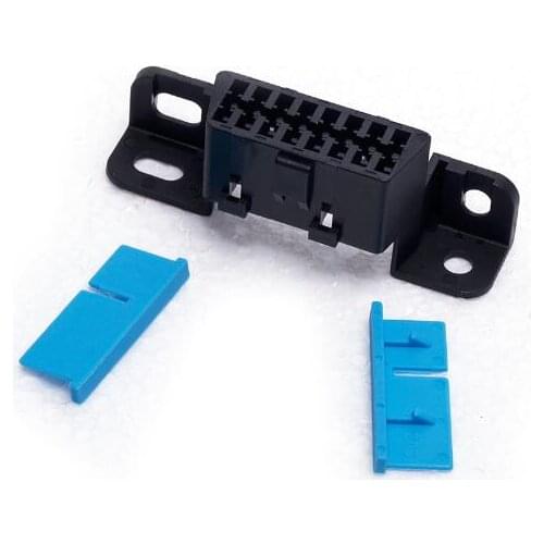 10pcs/Lot! Free shipping! 16pin obd2 connector OBD 2 16Pin Female angle Connector OBD Female Wire Sockets Connector