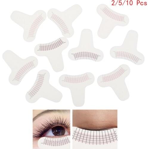 2/5/10 Pcs Eyebrow Stencils Ruler For Measure Eyelashes Length And Curling Degree Ruler Portable And Easy Use Eye Lash Tools