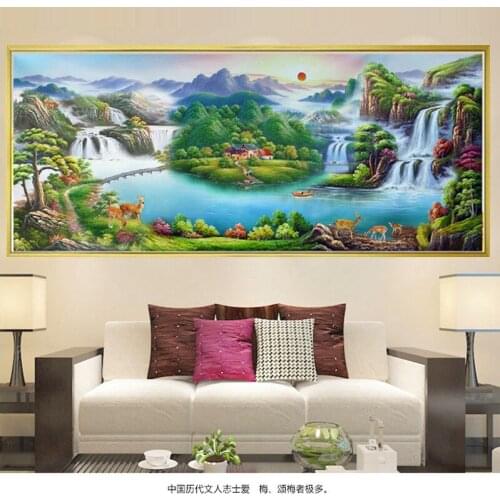 5D Diamond Painting Full Square Round Drill Diy Cross stitch Diamond Embroidery Rhinestone Landscape paint by NumbersZP-1749