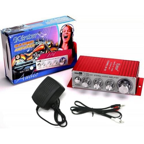 MA180 Audio Player Bass Amplifier Handover HI-FI Stereo Arcade Game Power Switch With USB Port For MP3 MP4 Charge