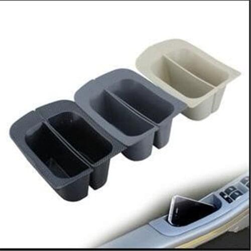Cotochsun 2pcs/Set Car styling Auto Accessories Door Armrest Box Storage Box L R Plastic Box Case Fit For Focus 2 mk2 2009-2015