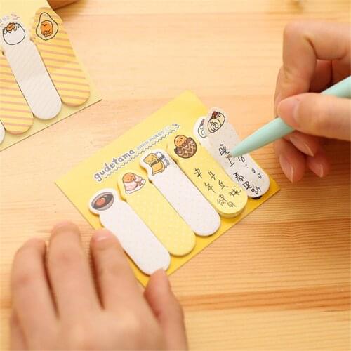DL Lovely lazy egg yolk creative Jun sticky fingers lined up pad N pad custom Wholesale price office & school stationery