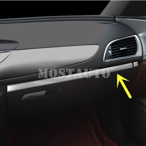 For Audi A6 S6 Interior Console Glove Box Moulding Trim Cover 2012-2018 2pcs Car Accessories Interior Car Decor Car Trim