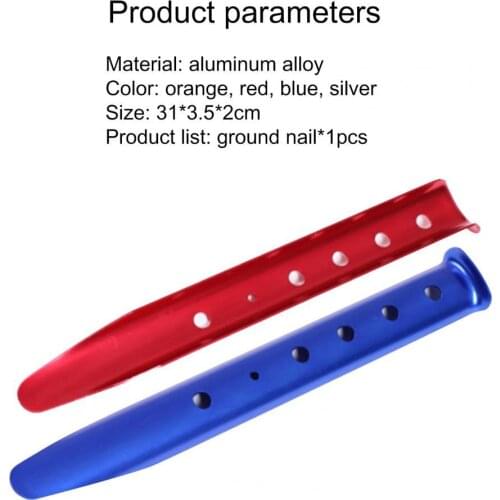 31cm Tent Peg Durable Wind-proof Aluminium Alloy Thickened U Shape Stake Ground Nail for Camping