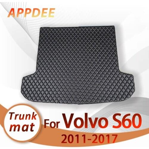 APPDEE Car trunk mat for Volvo S60 Sedan 2011 2012 2013 2014 2015 2016 2017 cargo liner carpet interior accessories cover