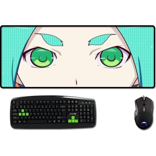 Mairuige Monogatari Anime Mousepad Big Table Pad Nisemonogatari Yotsugi Ononoki Cute Face Pattern Mouse Mat Mice Pad Pc Desk Mat
