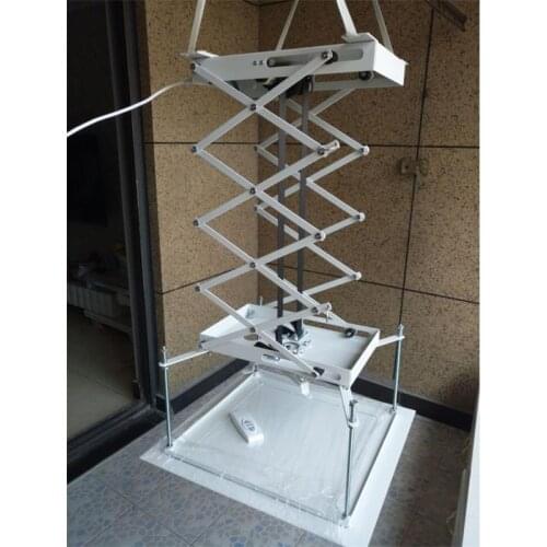 70cm Projector bracket motorized electric lift scissors with Remote Electric Ceiling Mount Bracket For Cinema Church Hall School