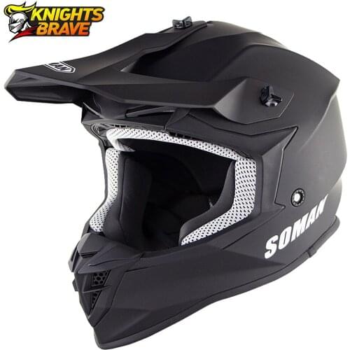Helmet Motorcycle Mens Cascos Para Moto Full Face Casco Moto Adventure Downhill DH Racing Motocross Helmet ECE Approved Black