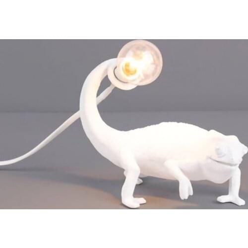 Nordic LED Resin Chameleon Table lamp E12 room decoration accessories Desk night lights LED night lights EU/US Plug minimalist