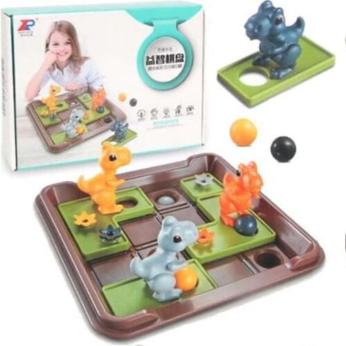 IQ Training Smart Board Games Dinosaurs on the islands Hide & Seek Educational Puzzle STEM Toys For Children Gift