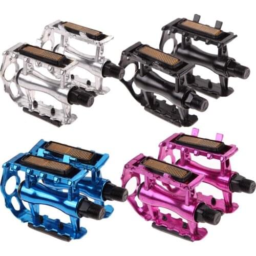Mountain Bike Pedals, 9/16-Inch Boron Steel Spindle with Reflector Replacement Non-Slip Lightweight for Road BMX MTB Bike