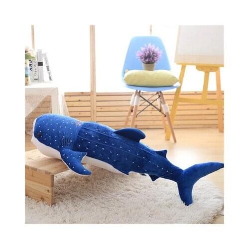 About 55cm cartoon whale plush toy dark blue,soft pillow birthday gift b0869