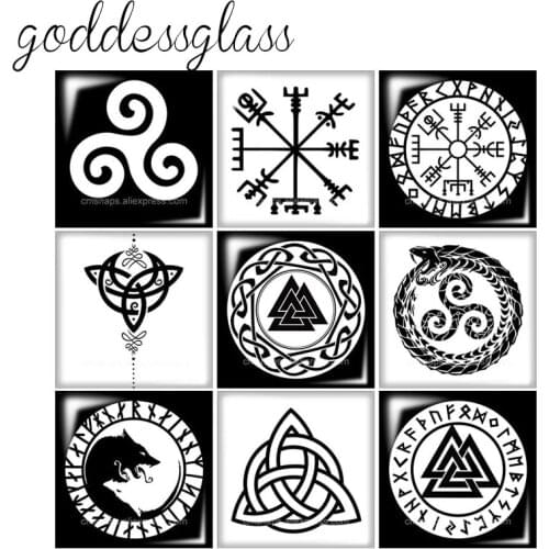 Teen Wolf Symbol Triskele Triskelion Allison Square 10pcs 12mm/20mm/25mm photo glass cabochon demo flat back Making findings