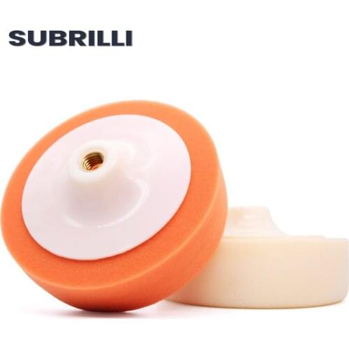 SUBRILLI 6 INCH 150MM Car Polishing Wheel Sponge Waxing Buffing Pad M14 M16 Thread For Power Tool Sponge Foam Plate