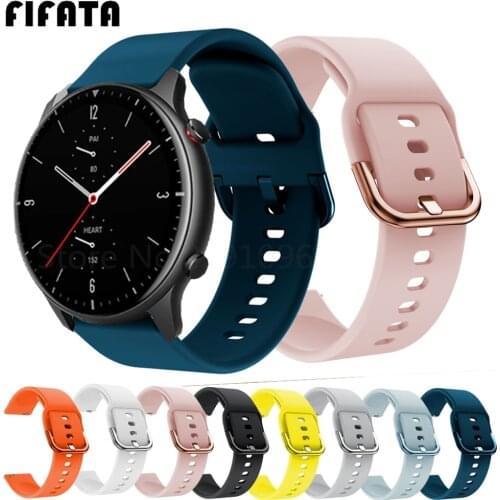 FIFATA Smart Watch Band For Amazfit GTR 2 Silicone Wrist Strap For Xiaomi Huami Amazfit GTR 42 47mm GTR2 GTS2 Bip U/S Bracelet