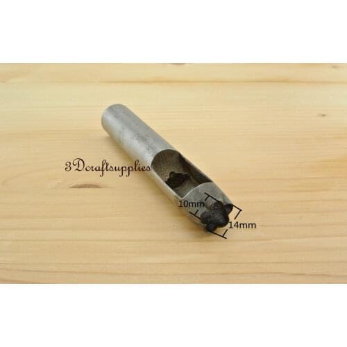 Cutting die leather puncher Hole Gasket Cutter Punch Set tool five Clover 14 mm S100