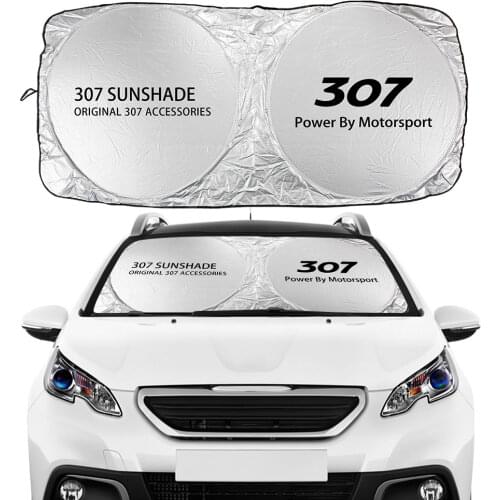 Car Windshield Windowshades Sunshades Covers Visors Car Front Window Sunshades Sun Shade Auto Accessories for Peugeot 307
