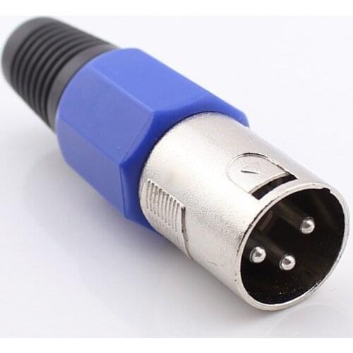 Three-pin male XLR microphone connectors