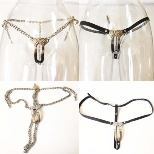 Female Metal Stainless Steel Invisible Chastity Belt Chastity Pants Device BDSM Bondage Fetish Restraint Device Sex For Woman