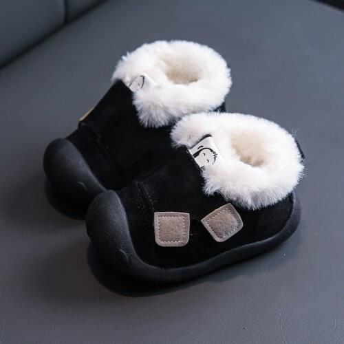 Winter Snow Boots For Newborn Baby Boys Girls Booties Keep Warm Plush Inside Anti-slip Baby Infant Toddler Cute Soft Bottom Shoe