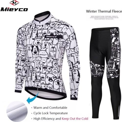Winter Thermal Fleece Cycling Set 2020 Bike Clothing MTB Bicycle Racing Bicicleta Jersey Suit Maillot Ropa Ciclismo Invierno