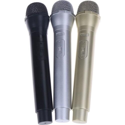 1Pc 3 Colors Dummy Microphone Educational Toys Simulation Mic Model Shell Performance Props Children Toys Microphone Model