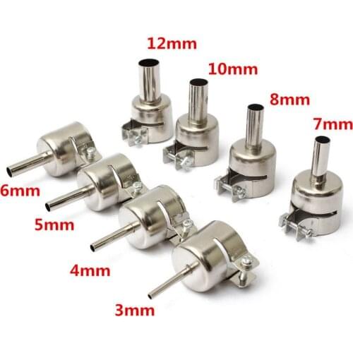 1Pc Circular Nozzles For 850 Hot Air Rework Reflow Soldering Station - 3/4/5/6/7/8/10/12MM Hot Air Gun Nozzle