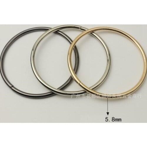 10 pieces/lot) factory wholesale bags, bags, handbags, metal accessories, inner diameter 12.5cm ring handle