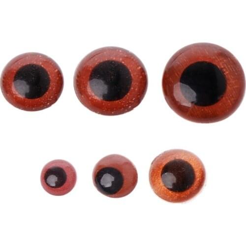 100Pcs 8mm/10mm/12mm/14mm/16mm/20mm Plastic Doll Puppet Animal Crafts Safety Eyes For Bear Children Kids DIY Toys