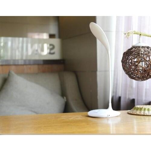 3 gears 20 LED creative protective eyes flexible touch reading Desk lamp USB power+ plug adapter