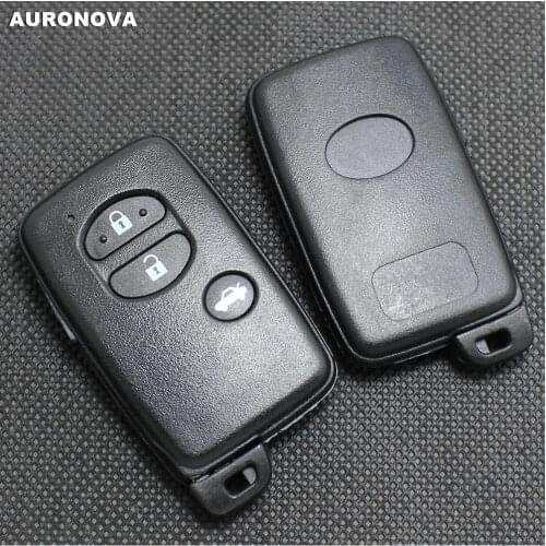 AURONOVA New Replace Keyless Entry Key Shell for TOYOTA HIGHLANDER VENZA PRIUS RAV4 3+1 Buttons Remote Car Key Fob Case