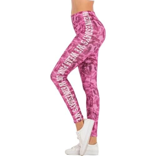 Trousers for Women Leggins Slim Legins High Waist Leggings Woman Pants Brands Women Fashion Legging Red Lips Leggins Printing
