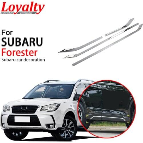 Loyalty for Subaru Forester 2019 Door Body Side Cover Molding Trim Decoration ABS Chrome Car Accessories