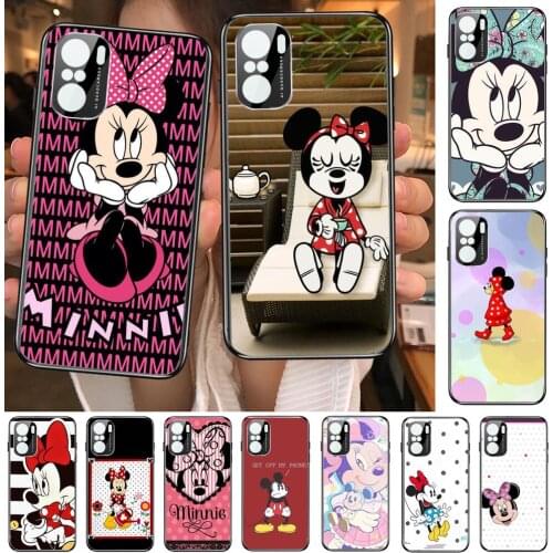Minnie Mouse Moment Phone Case For xiaomi redmi POCO F1 F2 F3 X3 Pro M3 9C 10T Lite NFC Black Cover Silicone Back Prett mi 10 ul