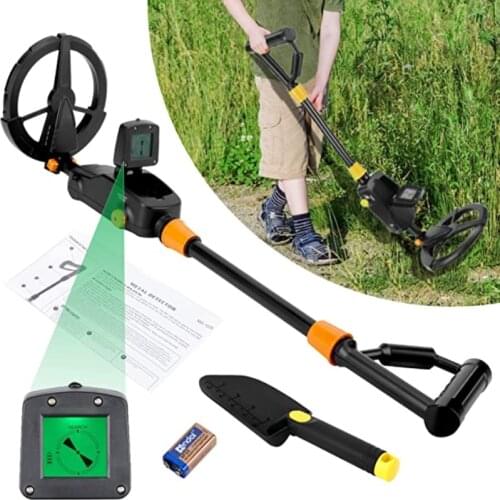 Lightweight Handheld Metal Detector Metal Detector UnderGround Depth 1m Waterproof Scanner Finder Tool Audio LCD Detection