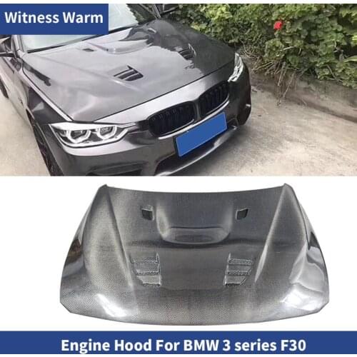 F30 M4 with vent Carbon Fiber Front Engine Hood Bonnets engine Covers Car Body Kit For BMW 3 Series F30 325i M4 style 2012-2018