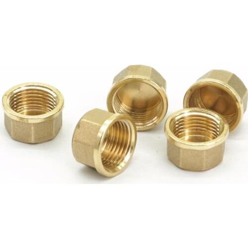 1/2" BSPP female Thread Brass Pipe Countersunk Plug hex head socket Pipe fittings End Cap