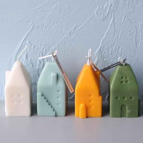 House Shape Candle Mold New Home shape Candle Mold DIY candle Silicone Mold Crafts Home Decor