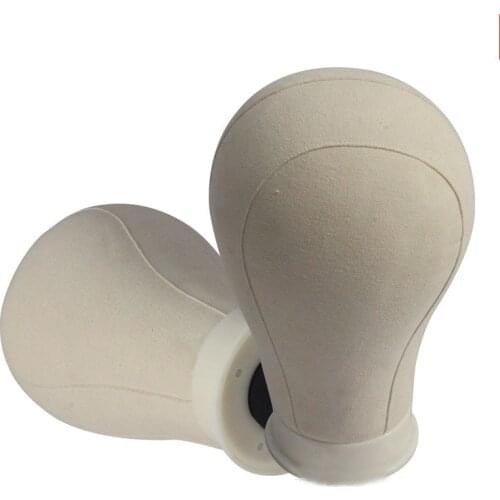 Training Mannequin Head Canvas Block Head Display Styling Mannequin Manikin Head Wig Stand Holder