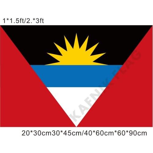 KAFNIK,free shipping 20*30cm/30*45cm/40*60cm/60*90cm small flags Antigua and Barbuda flag for Countries World Event Decorative