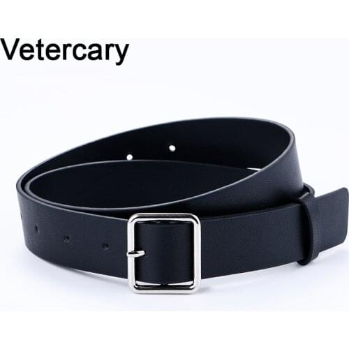 Hot Sale Fashion Women soft leather belt luxury strap male belts Square silver Pin buckle fancy student belts jeans cintos gifts