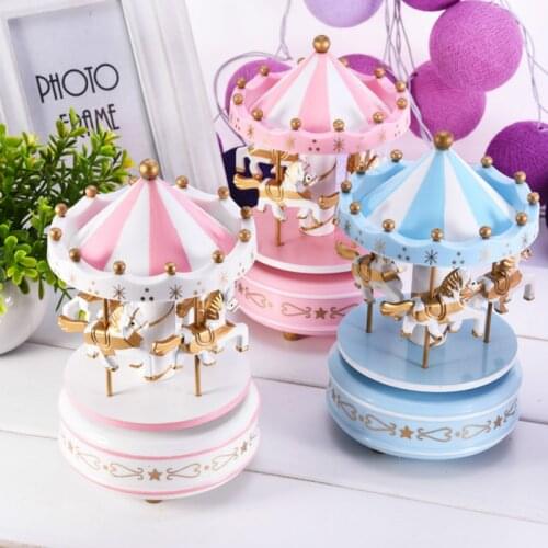 Music Box Carousel Romantic Birthday Gift Carrousel Music Box Girlfriend Child Music Box
