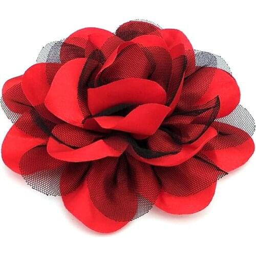 New Vintage Fabric Flower Brooches for Women Shirt Collar Pins Scarf Buckle Corsage Wedding Jewelry Clothing & Accessories